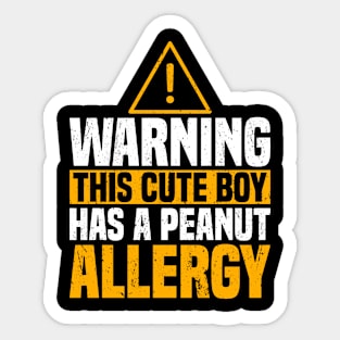 Peanut Allergy Nut Allergy Sticker